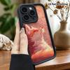 Phone Case: 2D Flat Design Suitable for iPhone 18 17 16 15 14 13 Pro Tiered Protective Case, Dreamy Red Fox, Christmas and Halloween Gift