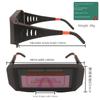 Automatic Dimming, Electric Welding Glasses Welder's Argon Arc Two-protection Welding Protective Glasses, Anti-glare Arc Glare Goggles