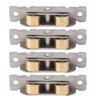 4PCS Sliding Patio Door Roller Assembly Stainless Steel Copper Ball Bearing Wheel Roller Assembly for Glass Door