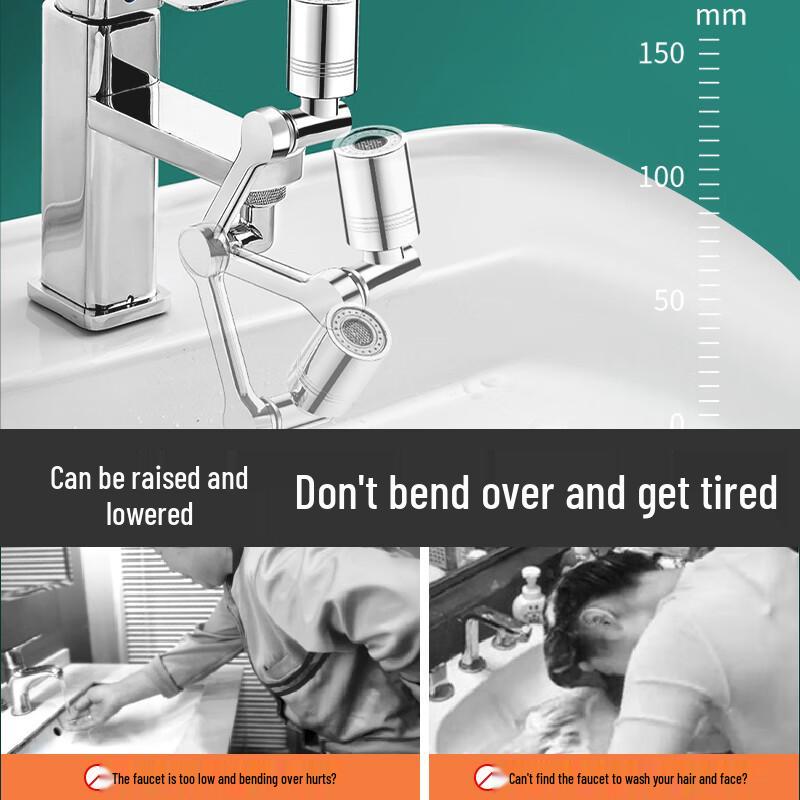 Universal Rotating Faucet Extender