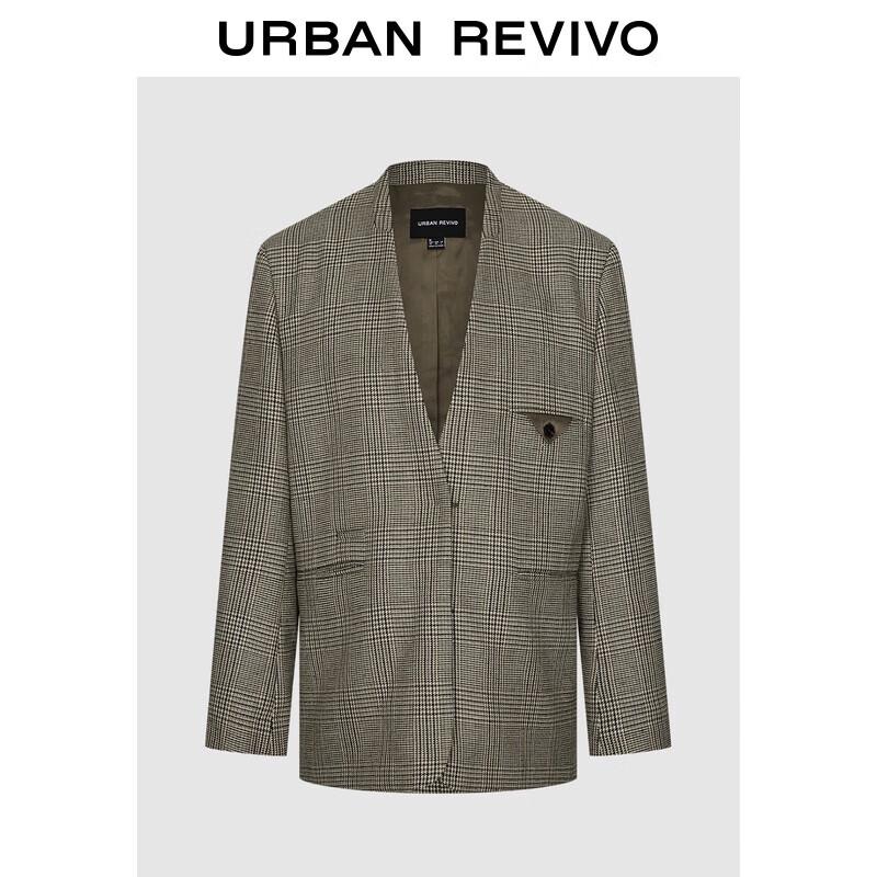 Женский пиджак в гусиную лапку UR M