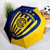 Luque?o Club Emblem Umbrella - Automatic Open/Close, Compact 8-Rib Lightweight Umbrella Essential for outdoorPicnic Accessory Fan Gifts