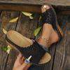 Summer New Wedge Slippers Women's 2025 Plus Size Muffin Thick Sole Open Toe Sandals