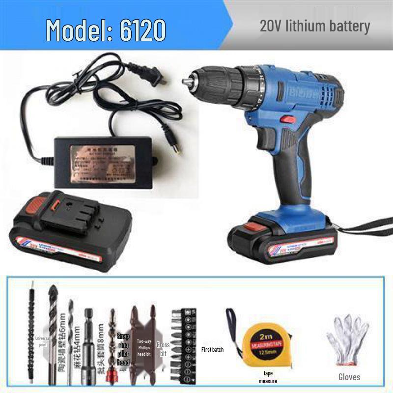 Bility Multi-functional Electric Drill & Screwdriver - 12V/16V/20V Lithium Battery Hand Drill