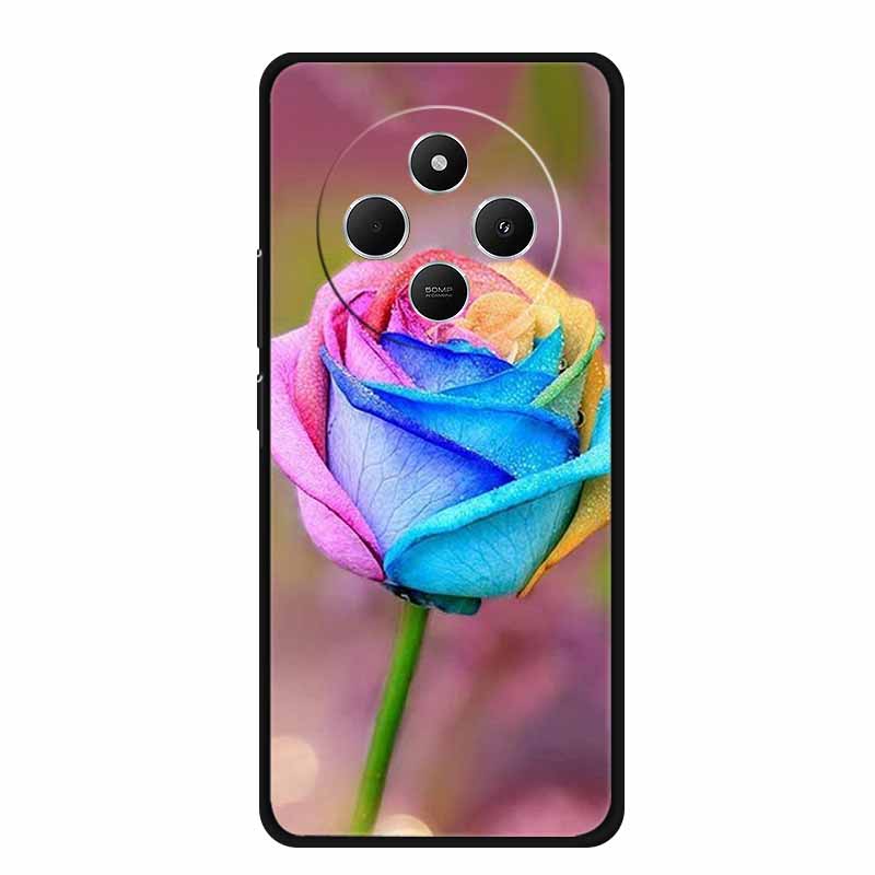 Phone Case For Xiaomi Redmi 14C Back Cover Case 14 C Black Silicone Soft Funda For Redmi 14C Case Redmi14C 6.88" Shockproof Bag
