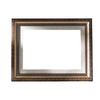 Retro Style Photo Frame For A4 Size Wall Mount and Table Display with Wooden Backboard and Plastic Shell for Home Decoration