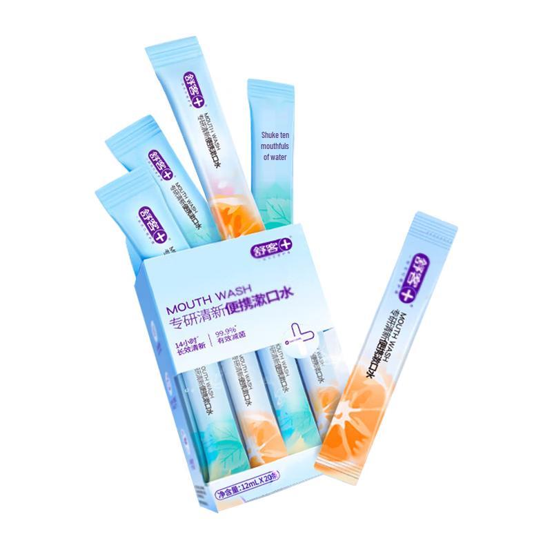 Shuke Portable Fresh Breath Mouthwash - Grapefruit & Mint 20-Pack