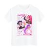 Boys Girls Round Neck Casual Printed Short-sleeved T-shirt Top