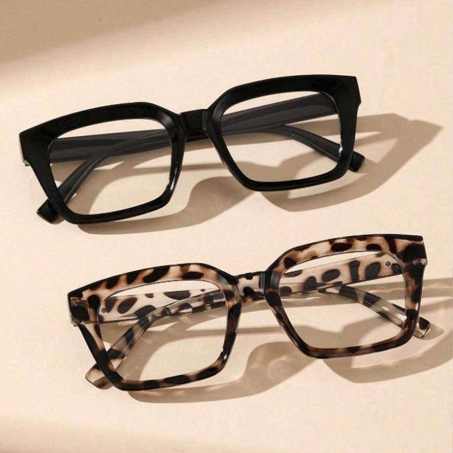 

2/3 PCS Women s Square Frame Transparent Glasses fashion Sunglasses Daily Holiday Decoration Glasses