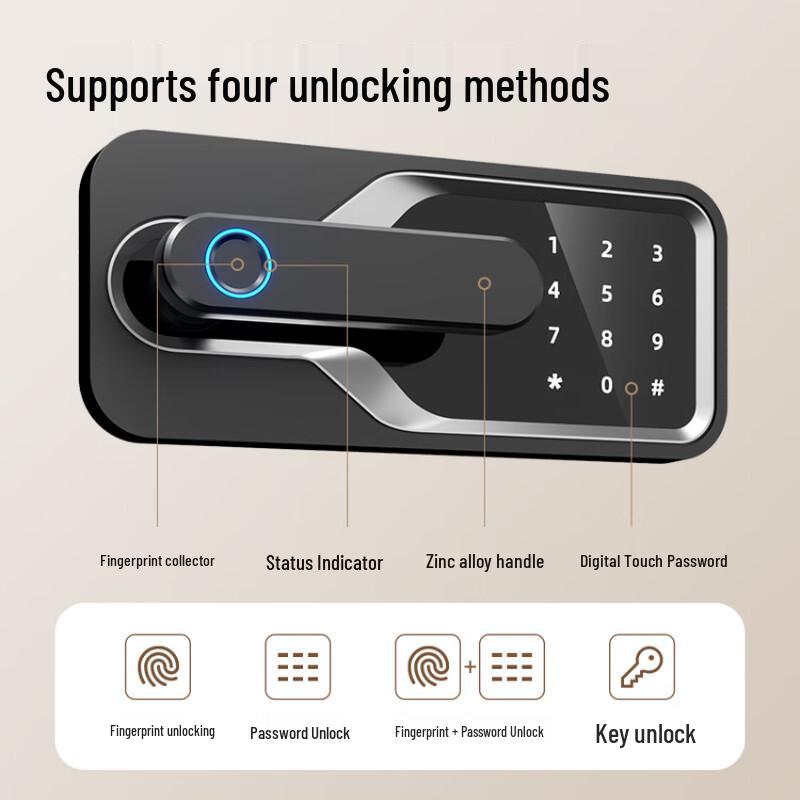 Deli AE138 H1500S Fingerprint Password Home Office Safe