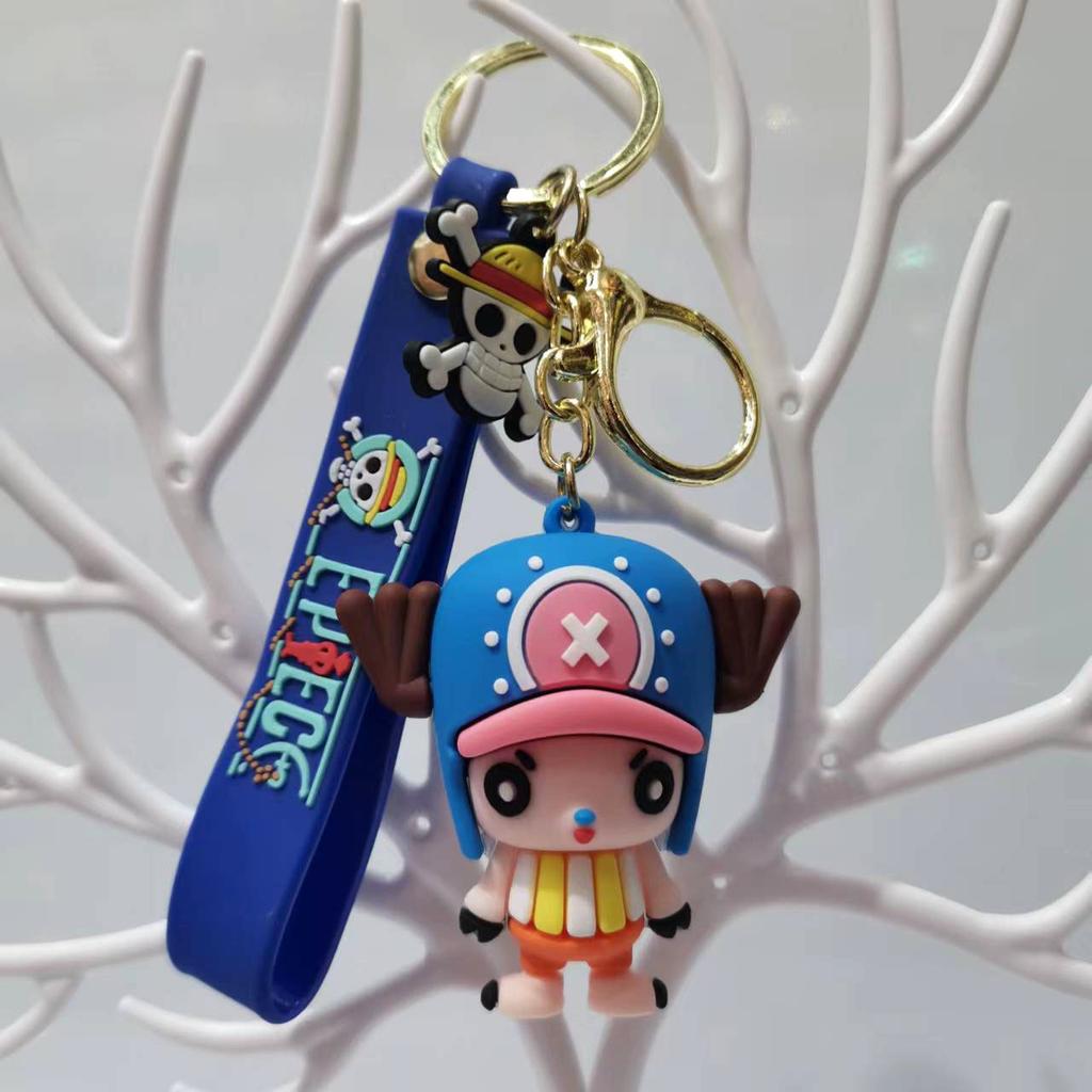 Creative Cartoon One Piece Doll Series Keychain Couple Bag Car Keychain Accessories Gift Wholesale Y2k Fashion Toys Anime