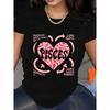 Damen T-Shirt mit kurzen Ärmeln und Rundhalsausschnitt - Lässige Sommer- & Frühlingsbluse mit kurzen Ärmeln und Rundhalsausschnitt, Maschinenwaschbares, blickdichtes Oberteil
