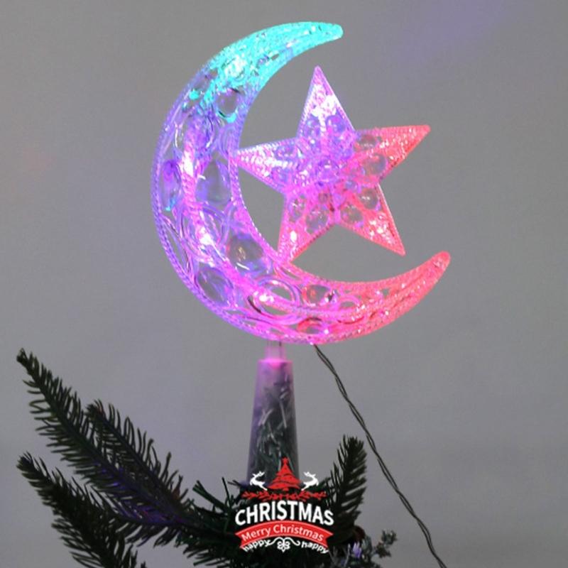 Festlicher Weihnachtsbaumstern Anhänger Schimmerndes Finish für Bäume allgemeiner Größe Feiern Sie Weihnachten mit Stil Anhänger