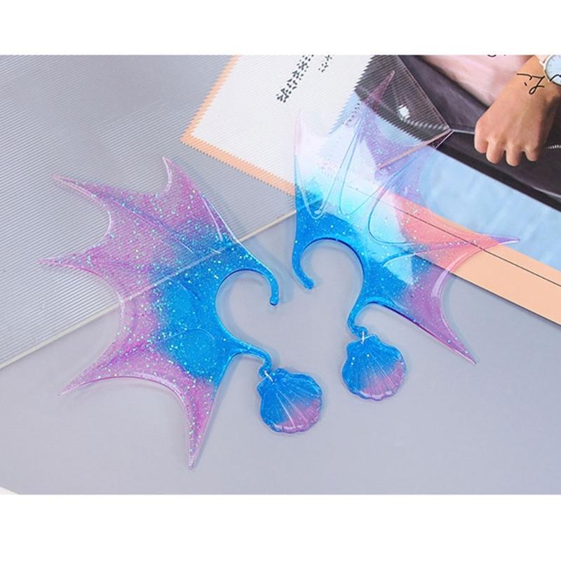 Elfen-Ohrclips, Epoxidharz-Silikonform, Feenflügel, kein Piercing, Ohrringe, Ohrmanschettenabdeckungen, Kristallharzformen, Schmuckwerkzeug