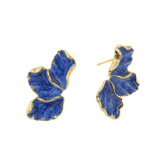 1 Pair Stud Earrings Maple Leaf Flower Women Earrings Smooth Surface Lightweight Ear Studs Jewelry Accessories