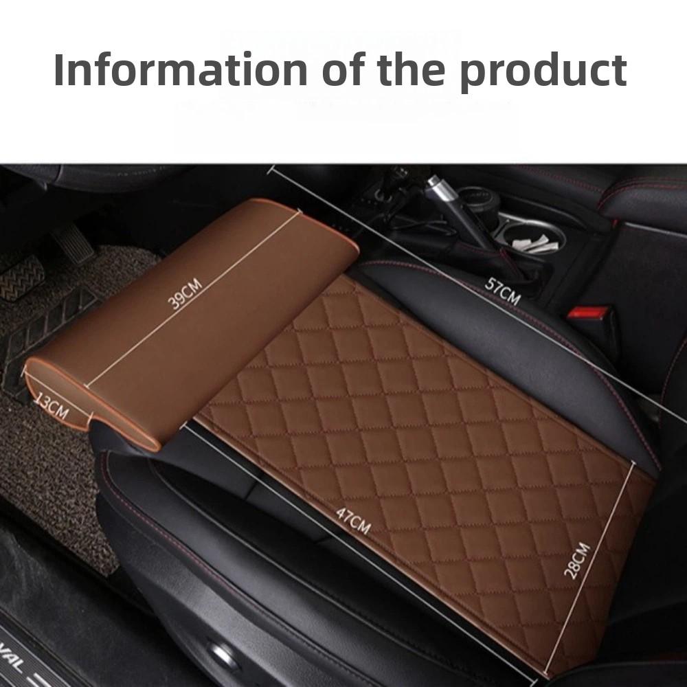 Universal Car Seat Extension Pad PU Leather Easy To Install Leg Support Cushion Comfort Padding Leg Extender Pad