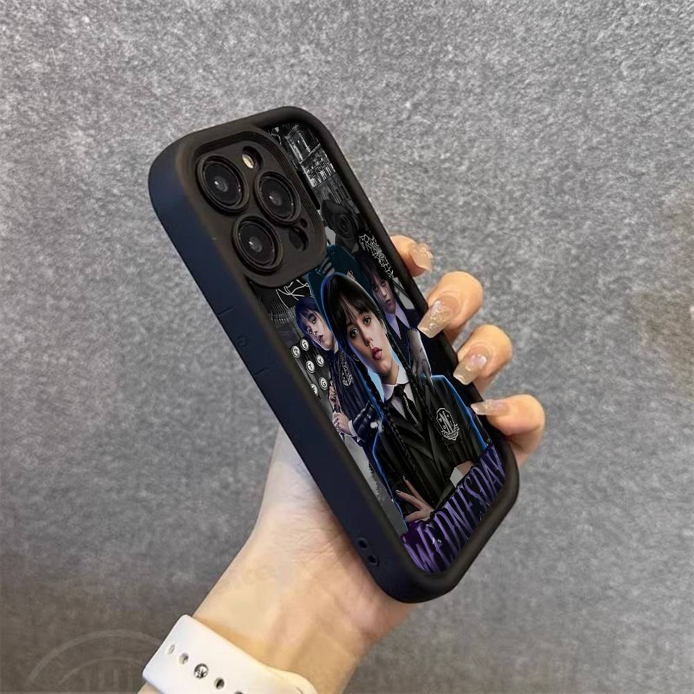 American W-WednesdayS Movie TV A-Addams Phone Case For IPhone 17 16 15 14 13 12 11 Pro Max Mini Plus Soft TPU Back Cover