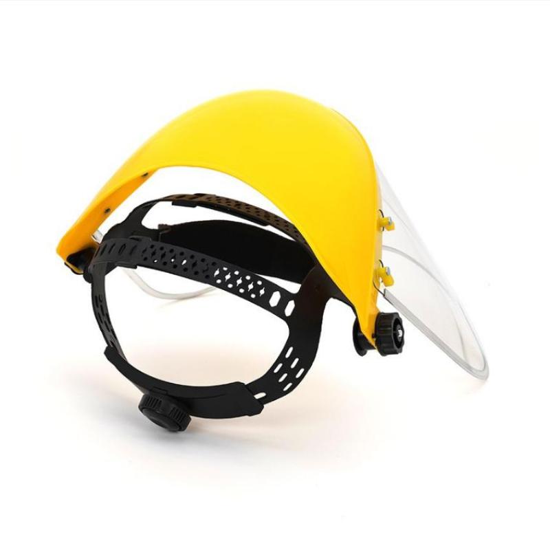 Safety Hard Face Shield Protective Face Mask With Adjustable Head Strap Safety Hard Full Face Mask