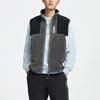 Li Ning Bad Five Color Block Fleece Warm Loose Stand Collar Vest Men vest Gray AMDR045-4