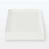 MUJI Recycled Polypropylene File Box Standard Lid with White for 15cm Width Casters, Gray, (NCE51A3A)