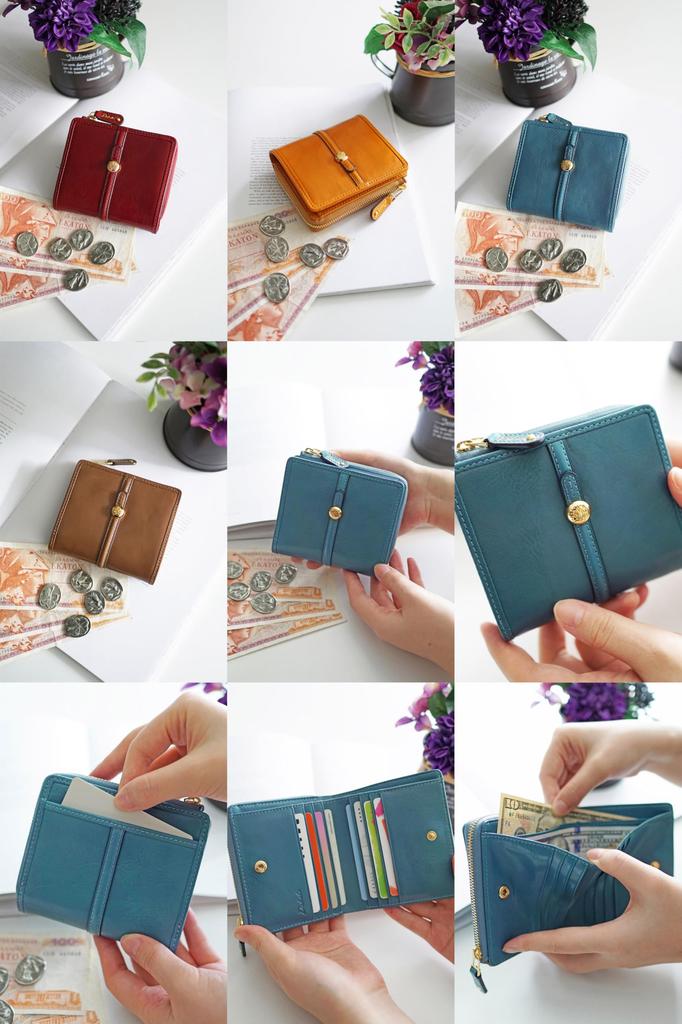 Dakota Women's Genuine Leather Bifold Wallet, Mustard, DA-31721-53