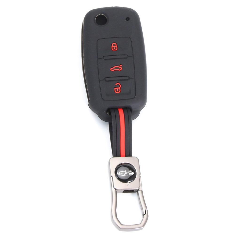 

Silicone Car Key Case Protect Cover for Skoda Yeti Superb Rapid Octavia for SEAT Leon Ibiza for VW VOLKSWAGEN Golf Jetta POLO