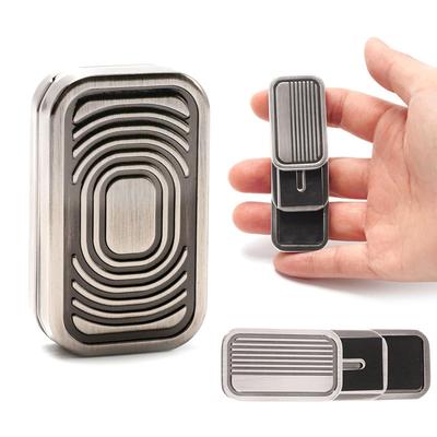 Magnetic Metal 3Layer Push Card Fidget Slider Toys Haptic Clicker Relieve Stress & Anxiety ADHD EDC Cool Gadgets For Adults