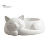 Pot de fleurs chat mignon Support de rangement pour bijoux imprimé en 3D, Pot de fleurs pour succulentes, Style de décoration à texture délicate nordique Organisateur de bureau pour bagues
