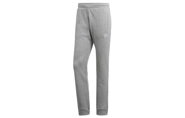Adidas Originals Knitted Sweatpants Men s Medium Heather Gray Moderate Cuffed Pants DV1540 S