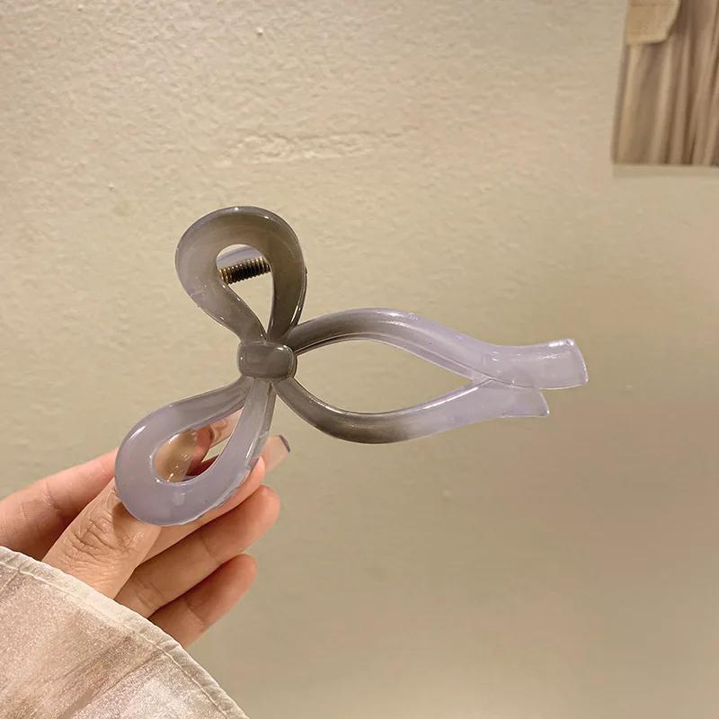 Fermagli a forma di granchio in acrilico per donne, fermagli trasparenti a forma di squalo, fermagli a forma di forbici, fermagli per capelli, accessori per acconciature da bambina