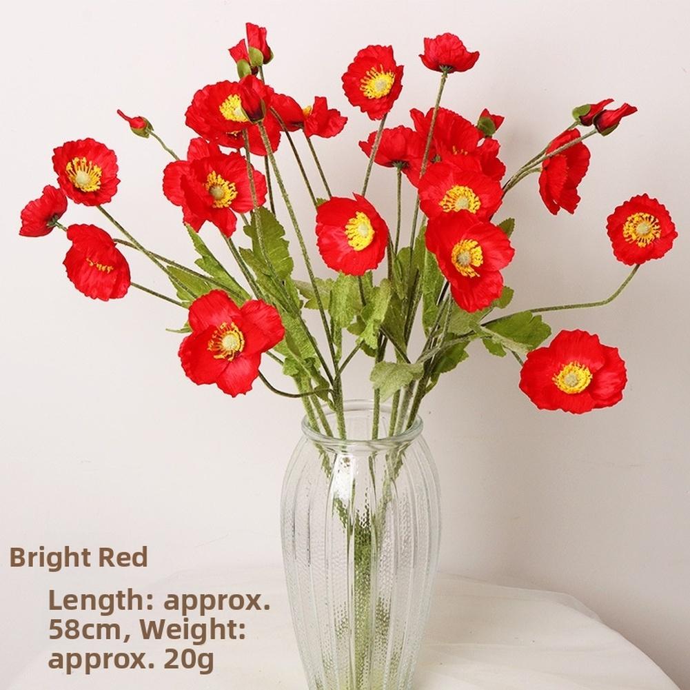 

Lifelike Artificial Flowers Silk Petals 58x7 Cm Flexible Stems For Bouquets Vase Decor Home Event Party Photography Backdrop