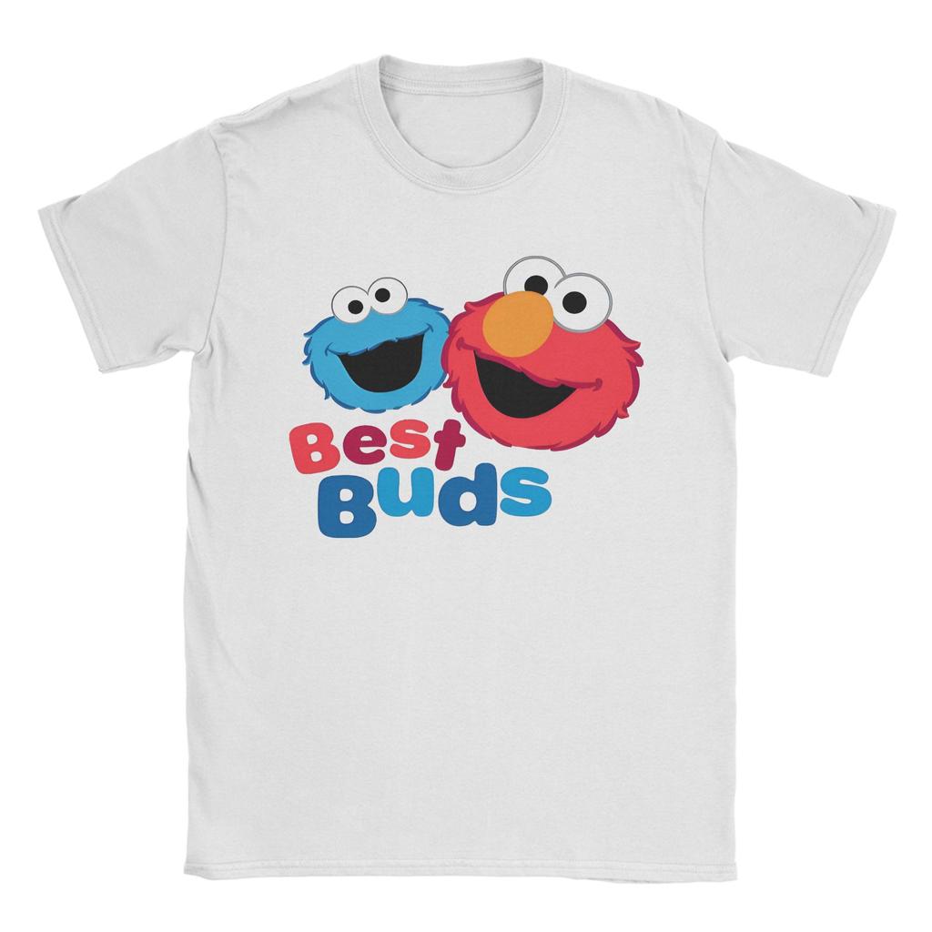 Sesames Streets Elmo T Shirt Unisex Womens Cotton Humor TShirts Round Collar Oscar Tees Short Sleeve Clothing 4XL 5XL