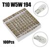 A Box Of 100 Light Bulbs 194 T10 Incandescent Bulbs Interior Dome High Mount Stop Directional Signal 657 912 1250 Bulbs 7