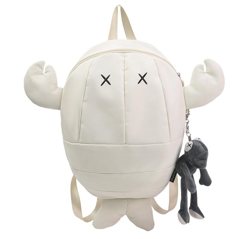 Zaino a Forma di Squalo per Uomo Donna Nylon Fantasia Animale Creativa con Design Traspirante per Uso Quotidiano