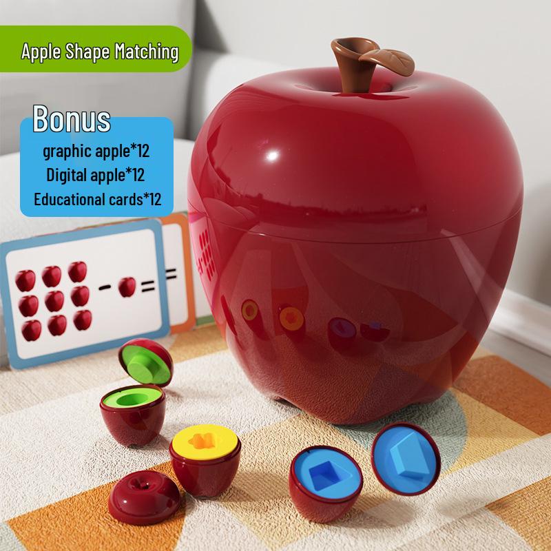 

Игрушка для сопоставления форм яблока - Развивающая головоломка для детей, Идеальный подарок на Рождество и Новый год для мальчиков и девочек.