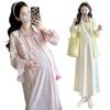 2026 Colorful Tie-Dye Vest Dress + Sun Protection Shirt for Pregnant Women, Slimming & Loose Ice-Cool Maternity Set