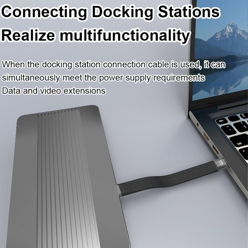 USB Type C Cord with PD240W Power and 40Gbps Data Speed, Supports 8K 60Hz Video Output for Computer