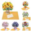 3D Pop-Up Schnitzerei Blume Muttertag Geburtstag Grußkarte Wünsche Handgemachte Grußkarte Kreative Papier Dankeskarte