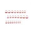 Wear nail short nail art finished French red edge small love nail art finished nail piece Wear fake nail piece
