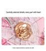 Double-Sided Floral Women's Umbrella: UV Protection, Sunshade, Folding, Dual-Use for Rain and Sun, Outdoor.