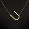 Kvinne 26 engelske bokstaver Ornament Ripple Chain Personlig brevkjede