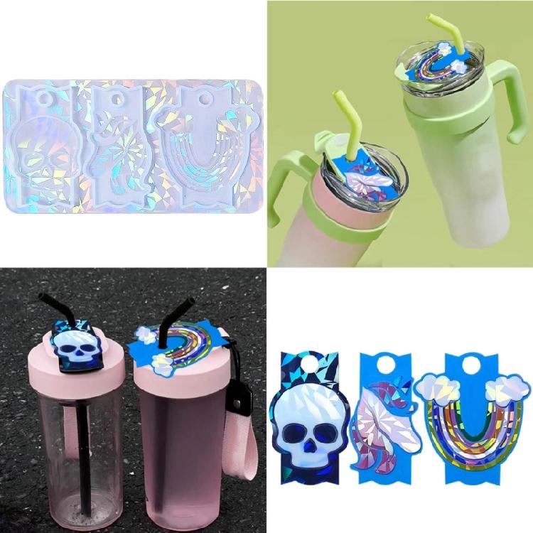 Silicone Mold Epoxy Resin Molds Casting Molds with Hole for DIY Name Plate Molds