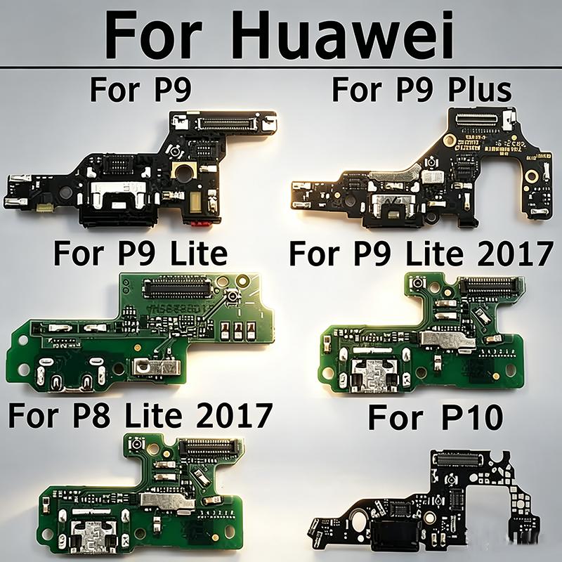 USB Charging Dock Board For Huawei P8 Lite 2017 P9 P10 Plus Charger Port Flex Cable Replacement Repair Part