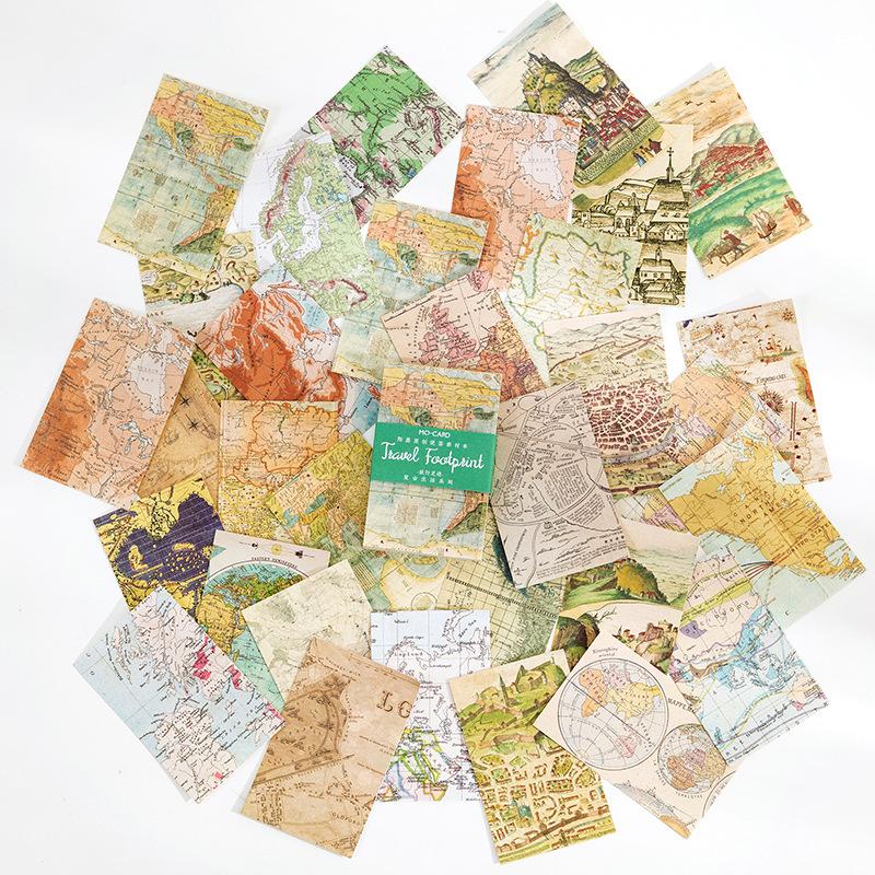 8 Styles 60 Pcs Retro Life Series Mini Note Pad DIY Decorative Material Paper Scrapbooking Material Junk Journal Supplies