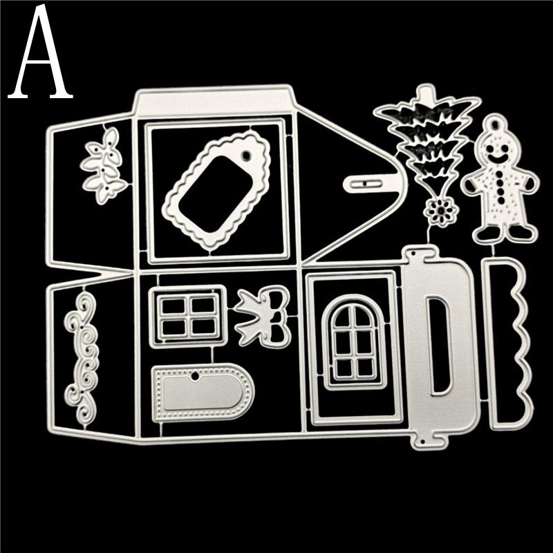 

Новая рождественская коробка, елка, дверь, металл, штампы, пресс-форма, трафарет, шаблон, сделай сам, скрапбукинг, бумажный альбом, фотокарточка, штампы, вырубной штамп 15.8X11.8cm