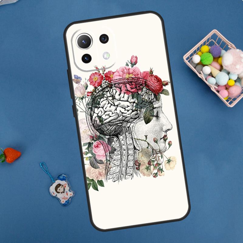 Anatomy Brain Case For Xiaomi 14 13 15 Ultra 11T 12T 13T 14T Pro POCO X7 Pro X3 X5 F5 F6 M6 X6 Pro Cover