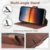 SUTENI Q-05 For iPhone 17 Case Detachable Wallet Stand Litchi Texture Leather Flip Phone Cover
