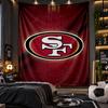 Wall Hanging Tapestry San Francisco 49ers Print Cloth for Living Room Bedroom Home Decor