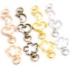 10pcs Random Mixed Snap Hook Trigger Clips Buckles For Keychain Lobster Clasp Hooks for Necklace Key Ring Clasp Jewelry Supplies