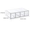 Garneck Clear Acrylic Storage Box, 4-Drawer Cosmetic Storage Case, Makeup Organizer for Eyeglasses and Accessories, Stackable, Space-Saving Design